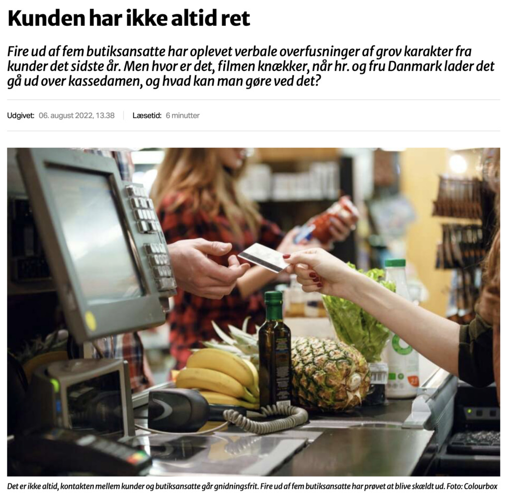 Butiksansatte bliver overfuset