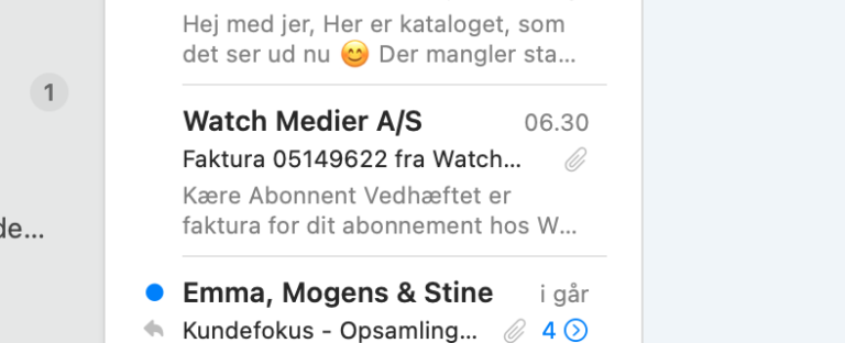 Fik en faktura på et gratis prøveabonnement …